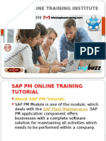 Sap PM Online Training in Usa - Uk - Hyderabad