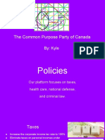 The Common Purpose Party of Canada Presentation
