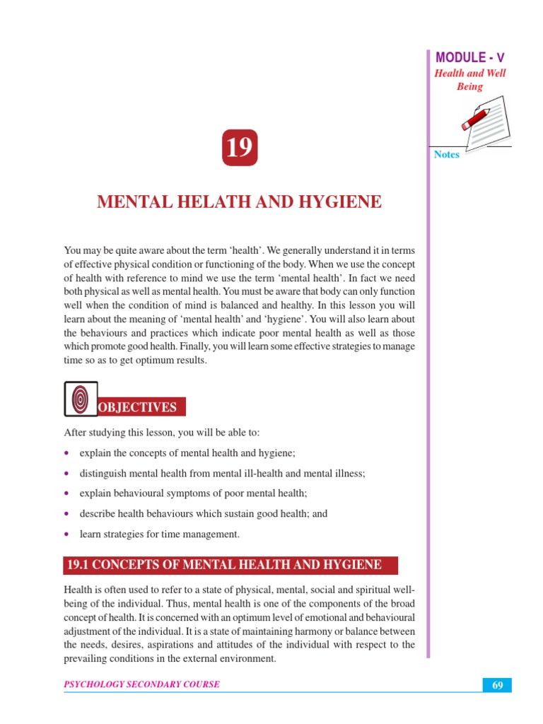 Mental Health and Hygiene (1.10 MB) | PDF | Mental Health | Mental Disorder