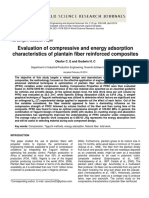 Evaluation of Compressive and Energy Adsorption Characteristics of Plantain Fiber Reinforced Composites