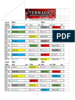 Novice Tournament Schedule