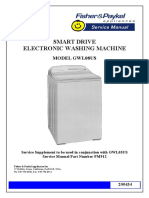 Fisher & Paykel GWL08US Smart Drive Electronic Washing Machine PDF