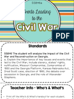 Events Leading To The Civil War Strand A