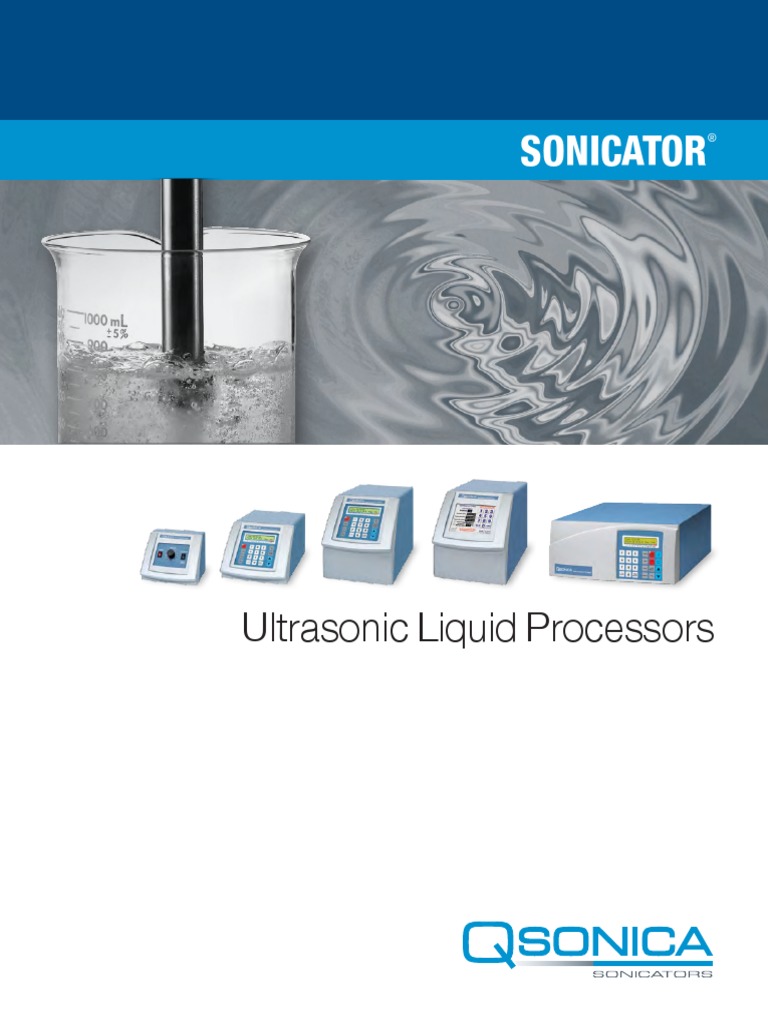 Sonicator Manual PDF Ultrasound Amplitude