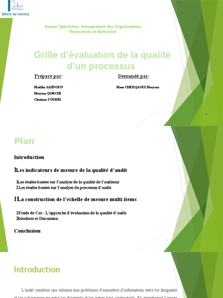 Grille D'évaluation de La Qualité D'un Processus Version Finale | PDF ...