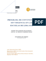 Programa Convivencia Sin Violencia en Escuelas de Lima Sur