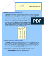 Correlation and Depression Scores