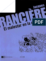 Ranciere El Malestar en La Estetica