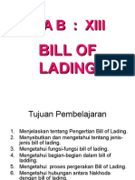 BAB 13 Bill of Lading