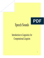 Introduction to Speech Sounds for Computational Linguists