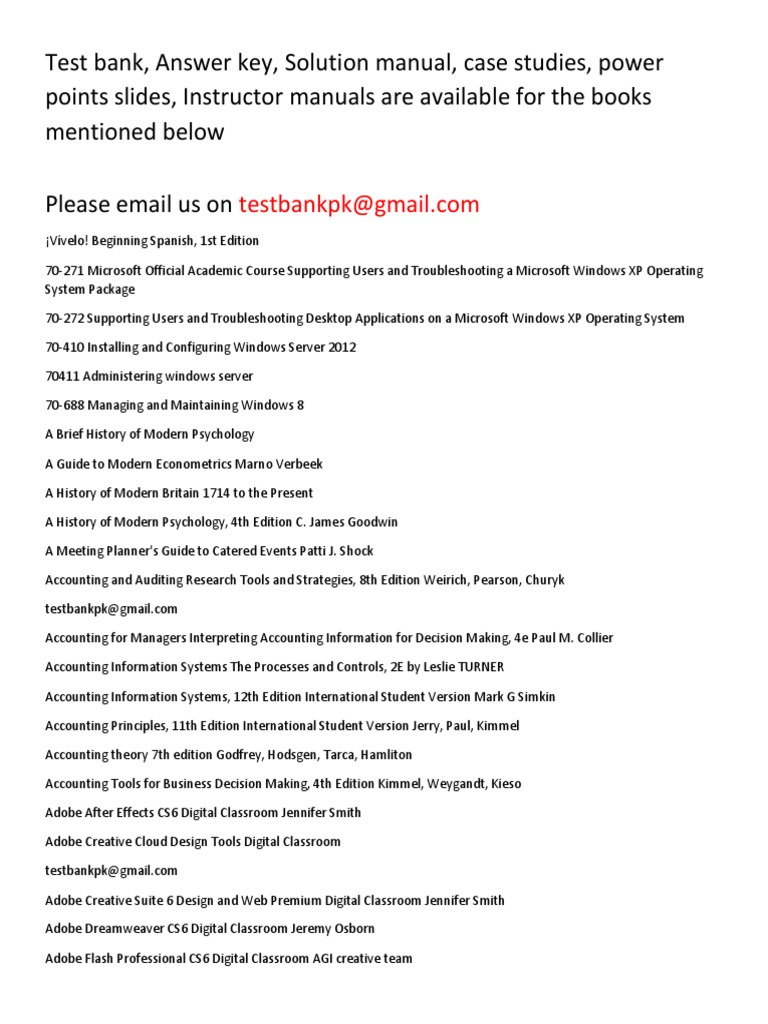 223257953 Solutions Manual | Adobe Systems | Strategic Management