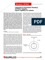 Monitor Sulfur Compounds in Petroleum Chemical, Environmental, and Other Samples, Using A Special-Purpose Capillary GC Column