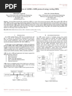 Implementation of AMBA AHB Protocol Using Verilog HDL