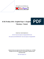 ResPaper ICSE Prelims 2016 English Paper 1 English Language Atul Vidyalaya Valsad PDF