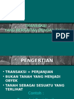 Transaksi Yang Berkaitan Dengan Tanah