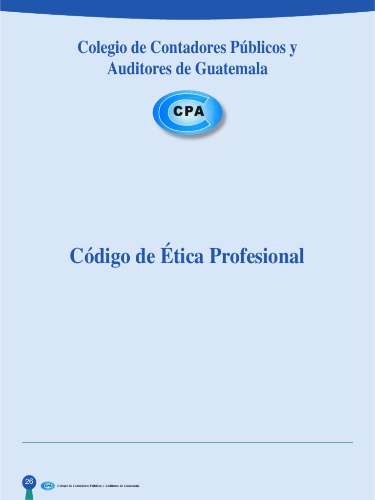 Codigo de Etica Del Auditor PDF | PDF