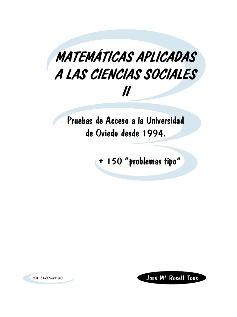 Mat Cs Sociales PDF | PDF | Determinante | Matriz (Matemáticas)