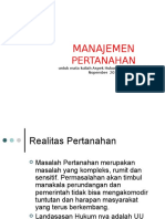 MANAJEMEN PERTANAHAN