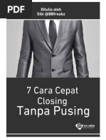 Download 7 Cara Cepat Closing Tanpa PUSING peluangpdf by ES Pisang Ijo SN337065631 doc pdf