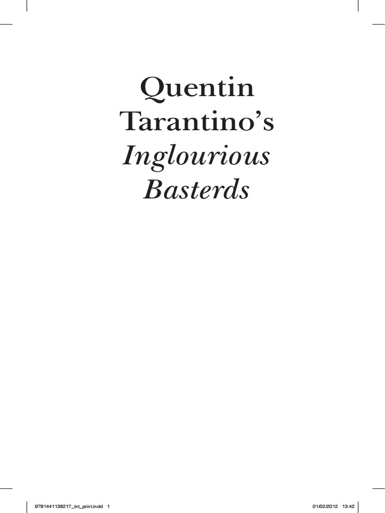 Brown Inglourious Basterds PDF Unrest