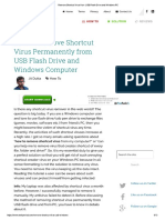 Remove Shortcut Virus From USB Flash Drive and Windows PC