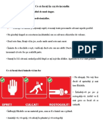 Ce Să Faceţi În Caz de Incendiu