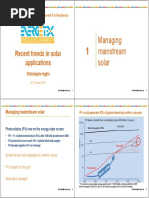 PV System Installation Price and Tariff Trend (Singapore 2015)