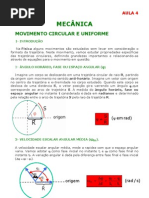 Física - Aula 04 - Mecância - Movimento Circular Uniforme
