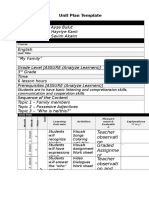 Unit Plan Template: Teacher Observati On Graded Assignme NT Teacher Observati On and