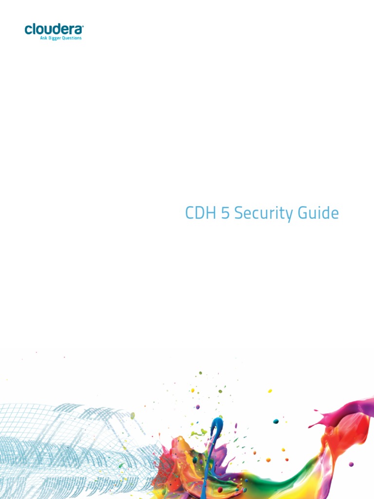 CDH5 Security Guide | PDF | Apache Hadoop | Trademark