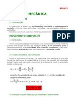 Física - Aula 02 - Mecância - Movimentos