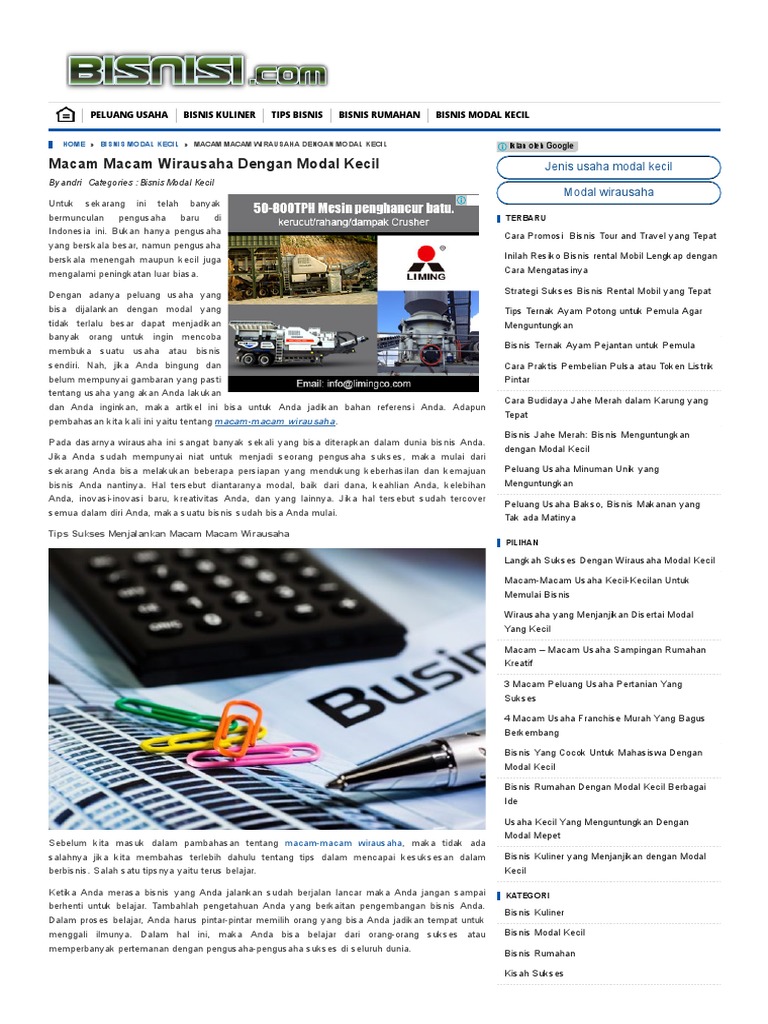 Usaha Yang Cocok Untuk Mahasiswa Dengan Modal Kecil - Seputar Usaha