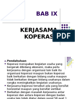 BAB 9. Kerjasama Koperasi