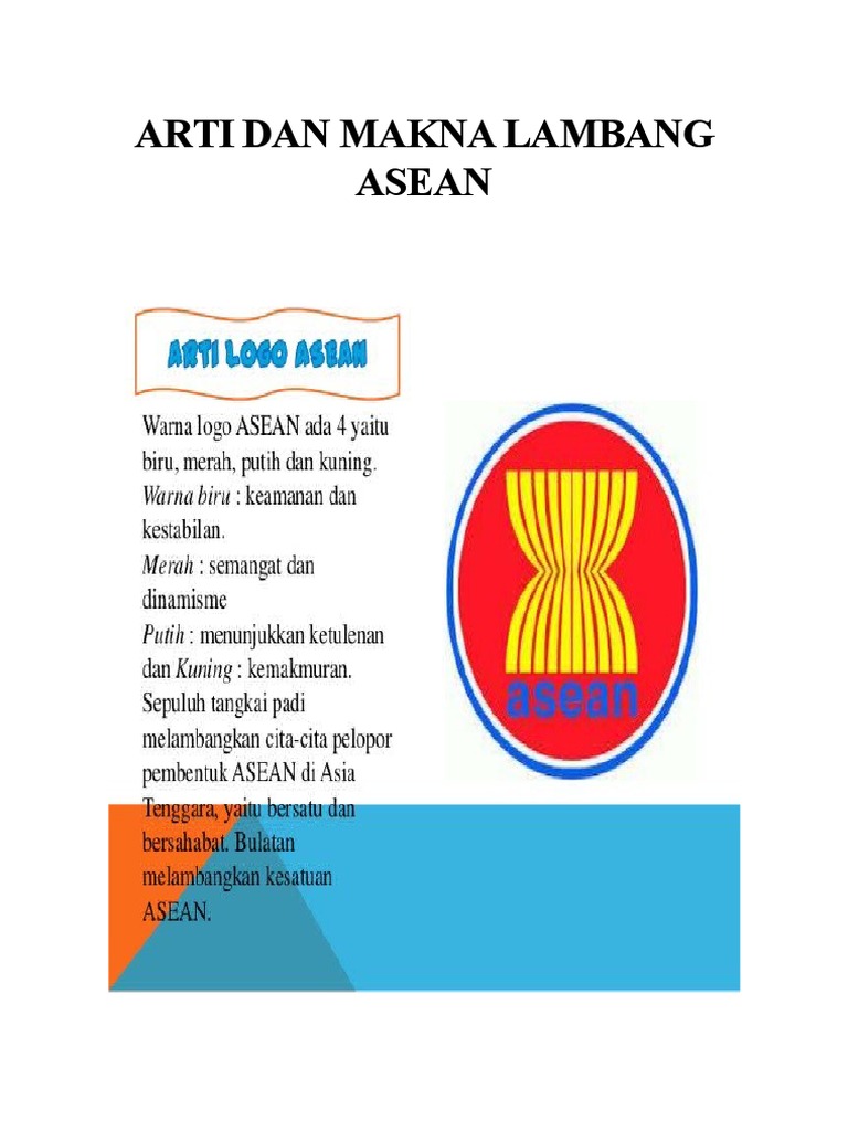 Arti Dan  Makna Lambang  Asean q