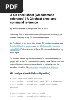 A Git Cheat Sheet (Git Command Reference) - A Git Cheat Sheet and Command Reference