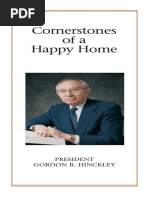 Cornerstones of A Happy Home-Pres Gordon B.Hinkley PDF