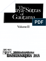 Nyaya Sutras of Gautama Vol. 2 Ganganatha Jha MLBD