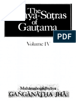 Nyaya Sutras of Gautama Vol. 4 Ganganatha Jha MLBD