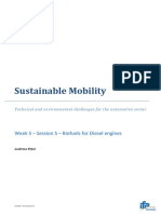 Sustainable Mobility: Week 5 - Session 5 - Biofuels For Diesel Engines