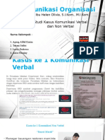 Komunikasi Organisasi - Studi Kasus Komunikasi Verbal Dan Non Verbal