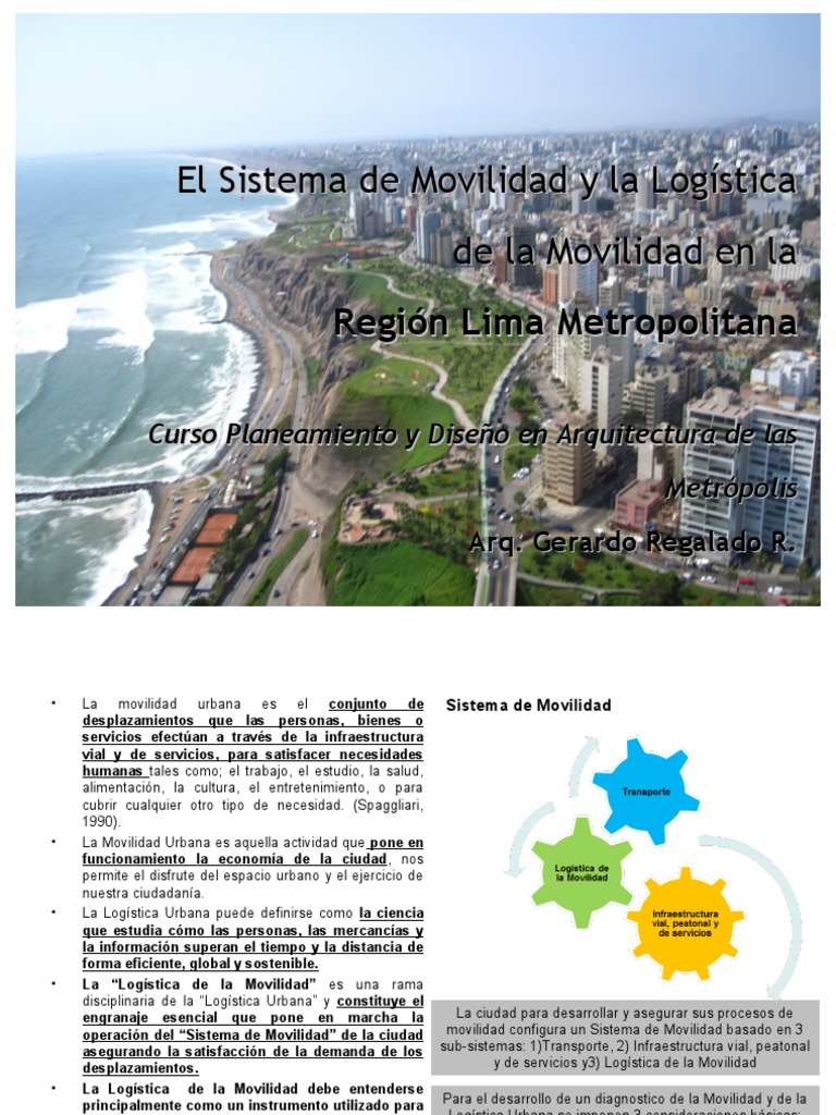 Movilidad Y Logistica Urbana Pdf Transporte Semáforo