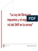 PDF 58590 MEF Ley de Obras Por Impuestos Rol Del SNIP