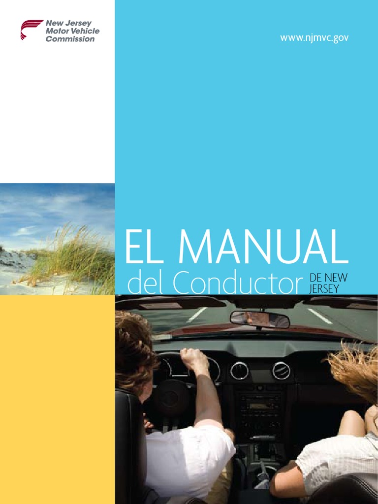Manual Del Conductor de Newjersey PDF Licencia de conducir Prueba