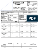 Magnetic Test: Client: Gas Filling Company (GFC) Contractor