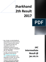 Jharkhand 12th Result 2017