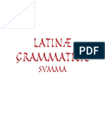 Resumen de Gramática Latina