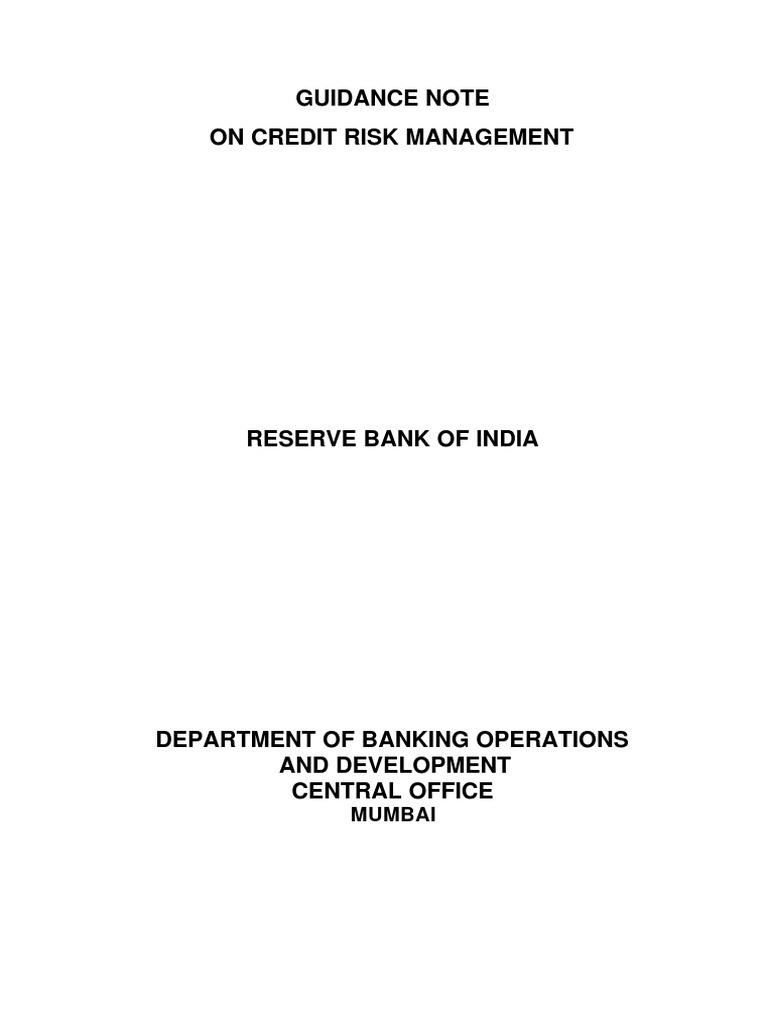 Guidance Note PDF | PDF