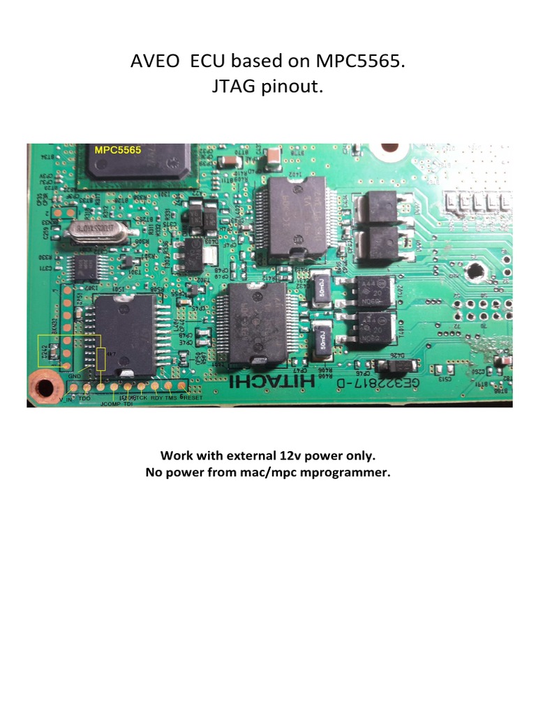 Aveo Mpc5565 Jtag Pinout | PDF