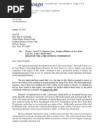 Letter for Pre-Motion to Dismiss Conference 1.20.17
