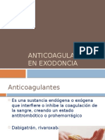 Anticoagulantes en Exodoncia
